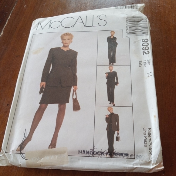 McCall's Sewing Pattern 9092 Women's Jacket Shirt Pants Skirt Plus Size 14 - Picture 1 of 1
